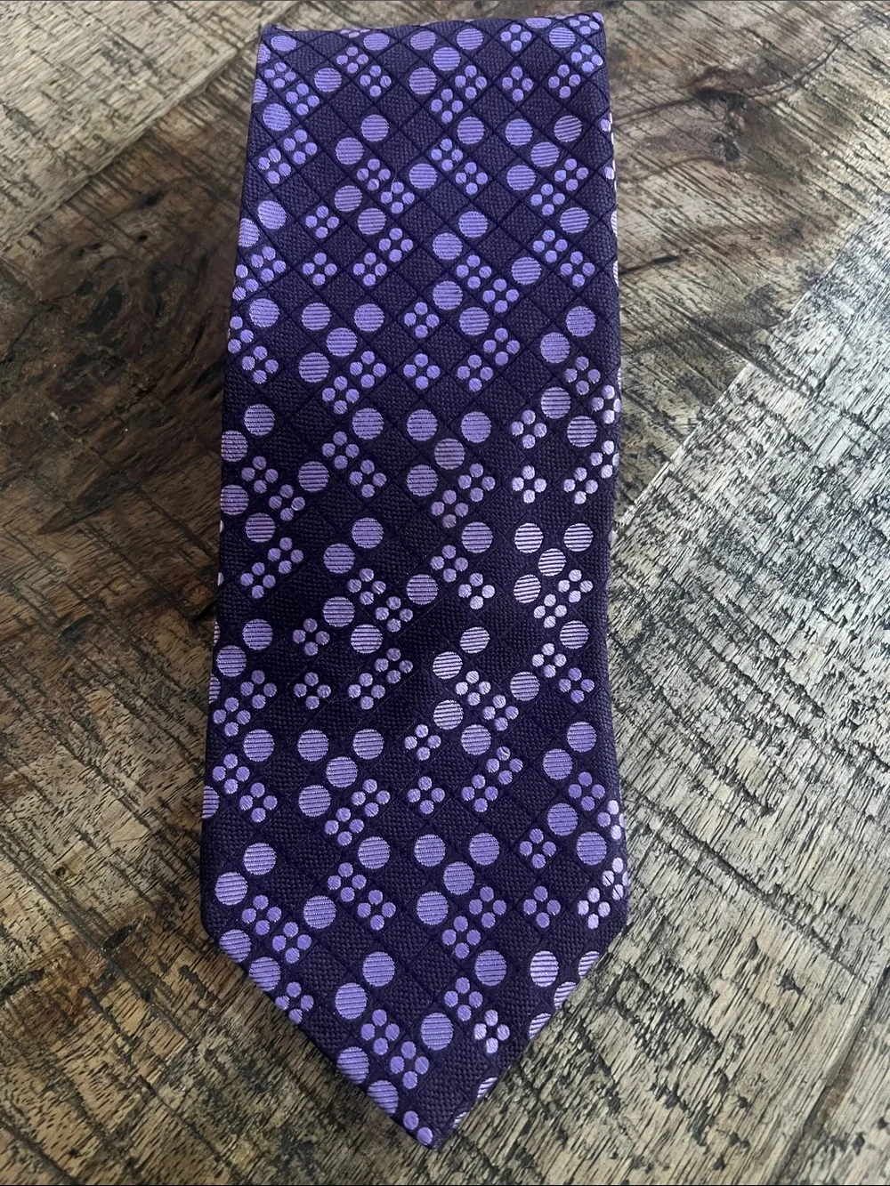 Ted Baker Purple Dot-Pattern Men's Tie